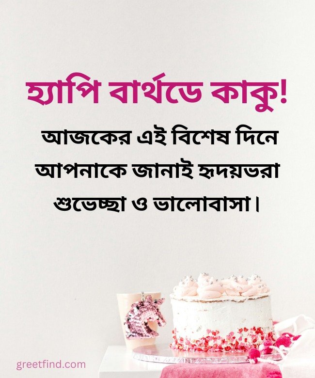 Birthday Wishes for Kaku in Bengali